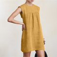 thumbnail image 1 of Ovzne Robes d'Été pour Femmes 2025 Robe pour Femme Mode Femmes Décontractée Ample Aguichant à Col Rond Robes Imprimées Robe d'Été Sans Manches Robe de Plage Grande Taille Robe Maxi Liquidation, 1 of 6