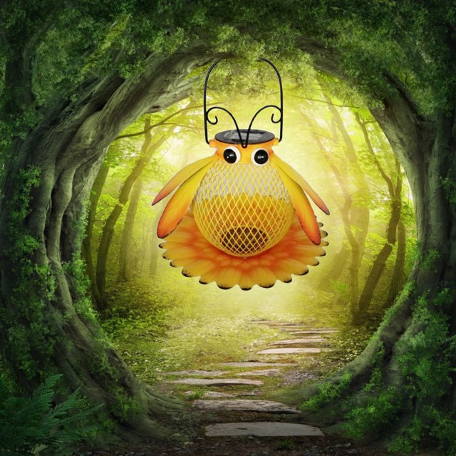 Fridja Hangable Bee Beetle LED Solar Garden Light Outdoor Decorative Light Decor