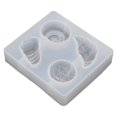 thumbnail image 4 of Fondant Cake Silicone , Easy Demoulding Easy To Clean 4 Cute Shapes White Silicone Fondant  Silicone Material  For Chocolates For Candies For Ice Cubes, 4 of 8