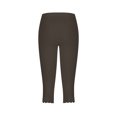 thumbnail image 4 of Bigersell Capris de Randonnée pour Femmes Pantalon Taille Haute d'Été Uni Ajusté Gris G, 4 of 6