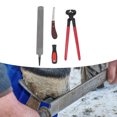 thumbnail image 1 of Kit d'Outils de Réparation de Sabots, Lime Double Face Haute Dureté pour Écurie de Cheval, 1 of 7