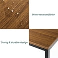 thumbnail image 2 of Zinus Jennifer Modern Minimalist Office Desk, 55 inch Multipurpose Computer Workstation or Dining Table for Small Spaces, Natural, 2 of 9