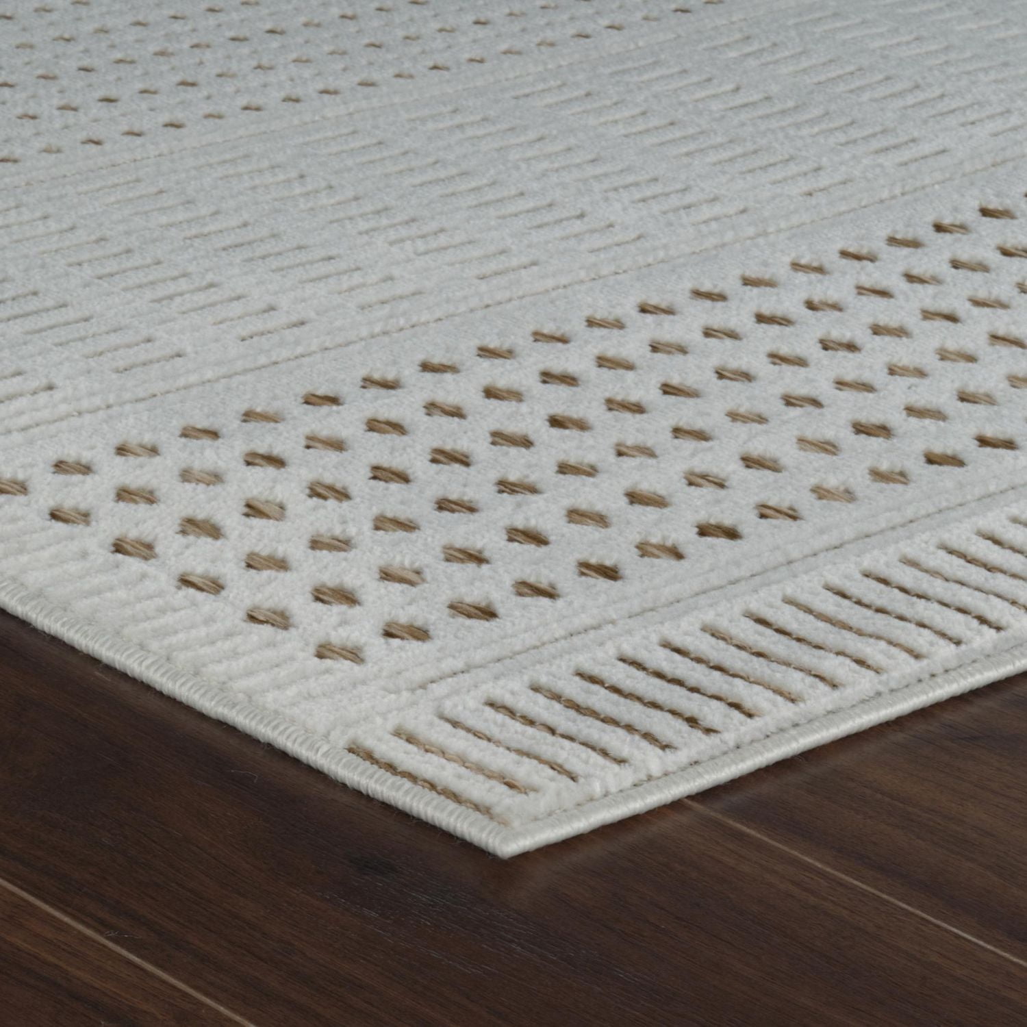 Rug Branch Maise Abstract Indoor Outdoor Area Rug, Beige Brown, Modern - Entryway, Hallway, Bathroom, and Kitchen