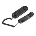thumbnail image 2 of Wall Mountable Telephone, Lightweight Portable Black Landline Phone, For Office Hotel, 2 of 8
