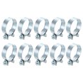 thumbnail image 1 of Unique Bargains 10Pack Mini Fuel Line Pipe Hose Clamp Clip, Adjustable 26-28mm, Zinc Plated, 1 of 5
