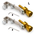 thumbnail image 1 of Baohd 2 Valves Anti-Bruit Sifflet Roue de Ver Superchargeur Embout Sonore Voiture Argentsifflet Bas Accessoires de Simulateur de Roue Doré L, 1 of 6