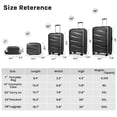 thumbnail image 4 of Joyway - 5-Piece Luggage Set PP Hardshell Spinner Suitcase with TSA Lock - (Expandable Carry-On 20 Inch) (24 Inch 28 Inch) for School, Travel, Weekend, 4 of 7