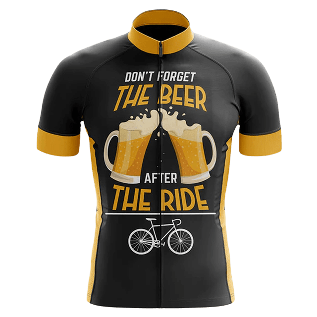 Maillot de Cyclisme "N'Oubliez Pas la Bière après la Course" - 4TG