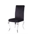 thumbnail image 1 of 17" X 20" X 44" Fabric Stainless Steel Upholstered Seat Side Chair Set2, 1 of 1