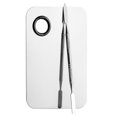 thumbnail image 1 of Makeup Mixing Palette Stainless Steel Cosmetic Makeup Palette with Spatula, 1 of 10