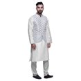thumbnail image 2 of Atasi Indian Traditional Kurta Churidar Pajama Set With Nehru Jacket For Men, 2 of 3