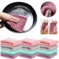 thumbnail image 1 of Oleegame 1PC Ten Dollar Items Absorbent Corals Dish Rag Wipe Wiping Towel Sink Cloth Home Kitchen Clean Cleaning Supplies, 1 of 9