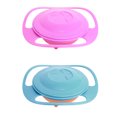 thumbnail image 1 of Gyro Bowl Practical Design Children Balanced Smooth Novelty Food-grade PP Tools Anti-splash Feeding Dishes Baby Tableware Funny Gift Red, 1 of 8