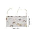 thumbnail image 4 of Feltree Bedside Organizer with Double Layer & Multiple Pockets, 15.75 Inch Hanging Storage Bag, Soft Fabric Hanging Organizer for Stroller, Crib & Nursery Organization, 4 of 8
