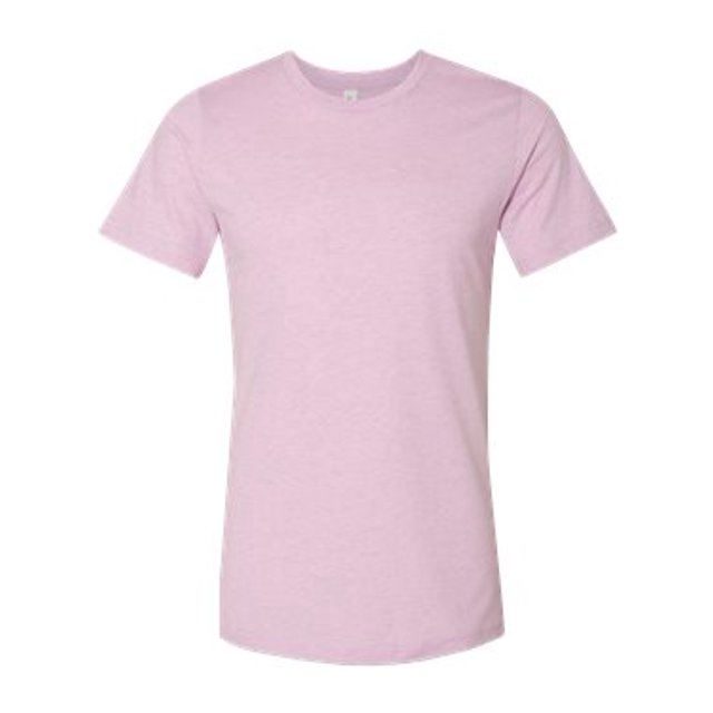 Bella Canvas Mens CVC Jersey Tee, 3XL, Heather Prism Lilac