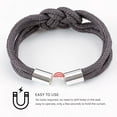 thumbnail image 3 of 2 Pack Strong Magnetic Curtain Tiebacks Upgrade Nordic Simple Style Drape Tie Backs Double Color Weave Rope Knot Decorative Curtain Holdbacks for Home & Office Window Drapery, 3 of 7