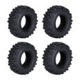 thumbnail image 1 of TISHITA 4 Pcs Pneus de Crawler 0.7 Pouces Pièces de Rechange Pneus en Caoutchouc pour Modèle SCX30 Crawler, 1 of 8
