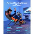 thumbnail image 2 of VEVOR Portable Racing Wheel Stand, Foldable & Adjustable Steering Sim Wheel Stand, 18.5 in Seat Inner Width, Compatible with Logitech G923/G920/G29, Thrustmaster T248P, Fanatec, Hori, Mad Catz, Black, 2 of 9