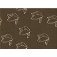 thumbnail image 1 of Ahgly Company Machine Washable Indoor Rectangle Transitional Oak Brown Area Rugs, 3' x 5', 1 of 7