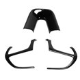 thumbnail image 4 of Steering Wheel Frame, 3 Pcs Wear Resistant Steering Wheel Cover Trim Anti Scratch Sturdy Durable  For Car Interior Accessories Red,Black,Carbon Fiber Style, 4 of 8
