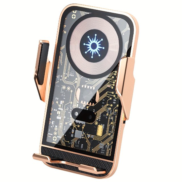 New Model 15W Mobile Phone Wireless Fast Car Charger Induction Braceket Airvent