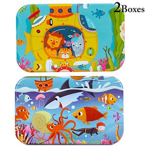 2 Boîtes Enfants Puzzle Jouet d'apprentissage créatif mignon DIY Puzzle de puzzle papier
