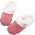 thumbnail image 2 of DPTALR Ladies Memory Foam Slippers Non-slip Rubber Bottom Ladies Home Slippers Warm Plush Lining Bedroom Comfortable Home Shoes, 2 of 5