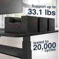 thumbnail image 2 of Desky Air Lift Zero Sit Stand Desk - White / 47.2 x 26.6 inches / Black, 2 of 10