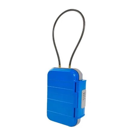 Boîte de Rangement Portable Boîte de Sécurité Créative pour la Plage Cadenas à Combinaison 4 Chiffres avec Fil d'Acier Camping en Plein Air Sports Cyclisme Natation Sécurité, Plus Fiable et Robuste
