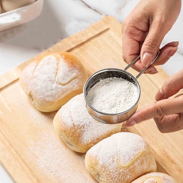Drppepioner Stainless Steel Handheld Mini Sugar Powder Sieve Flour Sieve Matcha Powder Spreader Baking Tool Mesh Sieve