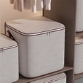 thumbnail image 2 of Large 210L Non-Woven Zipper Storage Bag for Quilts and Clothing with Dual Handles and Two-Way Zipper, 2 of 6