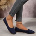 thumbnail image 4 of WRKEKC Womens Shoes Square Toe Low Cut Wide Width Solid Color Low Heel Comfortable Slip On Spring Summer Casual Shoes, 4 of 7