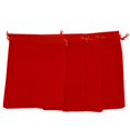thumbnail image 2 of MYG 10 Drawstring Velvet Jewelry Bags Wedding Party Favor Gift Pouch Red, 2 of 9