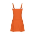 thumbnail image 4 of Jinhomg Maillots de Bain de Vacances pour Femmes Tankini Modeste Maillots de Bain Légers Confortables Bretelles Spaghetti Encolure Carrée Robe de Bain Maillot Dermoprotecteur Tenue de Plage Économie d'Hiver Orange TG, 4 of 10