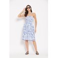 thumbnail image 2 of Oussum Robe Tube Courte pour Femmes Sans Manches, Robes d'Été, Bleu et Blanc, 2 of 7