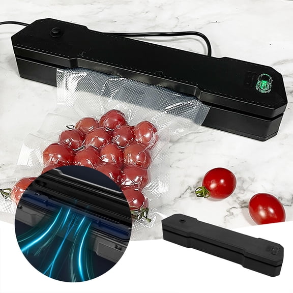 Scelleuse sous Vide pour Aliments, Système Automatique de Conservation et d'Emballage des Aliments, Scelleuse Alimentaire Compacte et Efficace pour la Cuisine à Domicile et la Conservation de la Fraîcheur, 30x6,55x5 cm, Noir