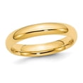 thumbnail image 1 of Ladies Yellow Plated Sterling Silver 4mm Wedding Band Ring, 1 of 4
