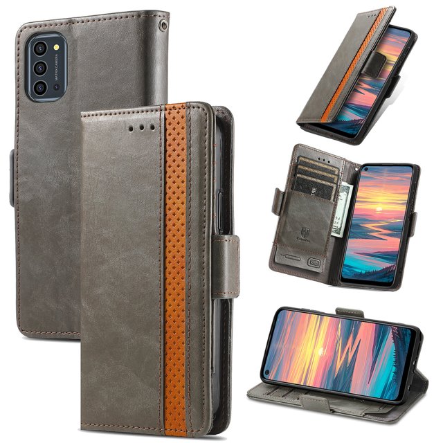 Case for OUKITEL K9 Pro Cover Leather Wallet Folio Case Book Design Flip Magnetic Closure - Grey