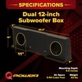 thumbnail image 3 of QPower Double 12 Pouces sous-Boîte - Chevy Silverado Crew Cab et GMC Sierra Crew Cab 07-13, 3 of 9