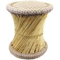 thumbnail image 1 of Natural Geo Moray Accent Stool - Jute Light Brown, 1 of 5