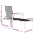 thumbnail image 4 of vidaXL Chaises Longues 2 Pcs avec Repose-Pieds Rotin PE Noir, 4 of 5