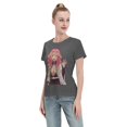 thumbnail image 4 of Women's Basic Short Sleeve T-Shirt Demon Slayer Blade Ganlu Temple Mili, 4 of 6