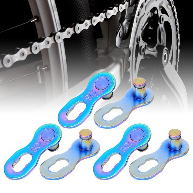 YLSHRF Chain Link Bicycle Chain Link, 3 Different Colors 10 Speed Chain Road Bike Chain For Mountain Bike