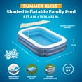 thumbnail image 2 of H2OGO! Piscine Gonflable Ombragée Summer Bliss de 8 Pieds, 4 Pouces par 70 Pouces, 2 of 8