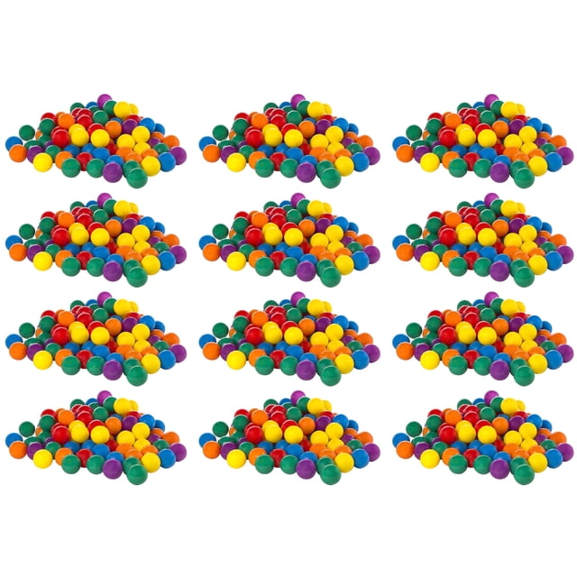 Intex Lot de 100 Petites Balles Amusantes en Plastique Multicolores pour Maison Rebondissante (Lot de 12)