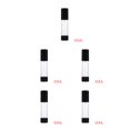 thumbnail image 2 of QualitChoice Portable Empty Lotion Cosmetic Storage Bottle Transparent Body Cosmetic Travel Container, 30ml 50ml 5Set, 2 of 6