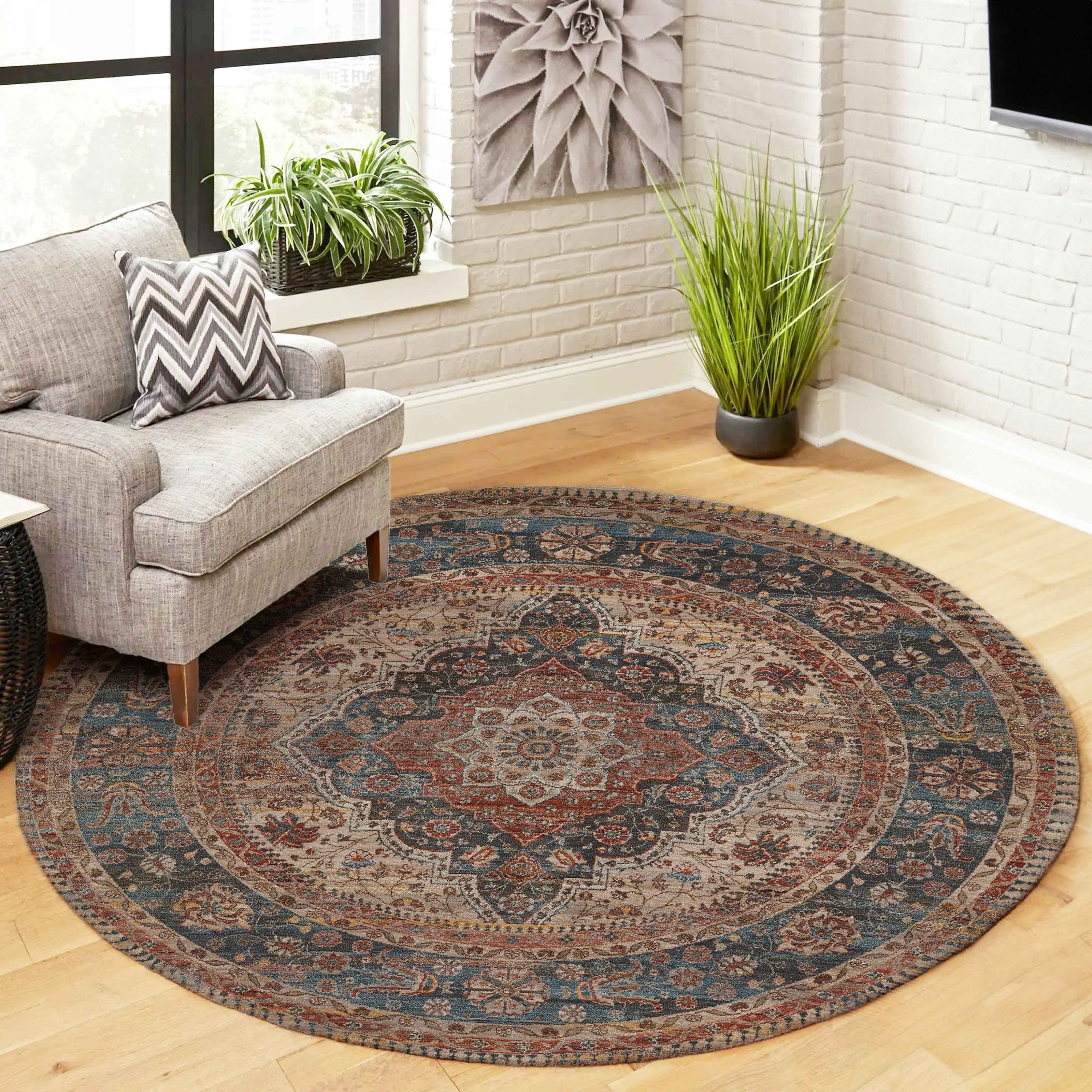 ECARPET Irina Traditional Area Rug for Living Room, Bedroom, Dining Room, Entrance, Hallway and More.