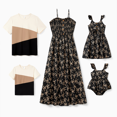 thumbnail image 1 of PatPat Valentine's Day Family Matching Sets Colorblock Tee or Bowknot Print Strap Dress, 1 of 8