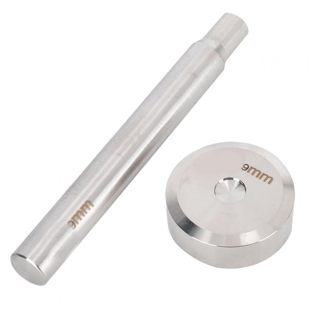 9mm Rivet Double Face Poinçon Cuir Artisanat Bouton Outil Installation Base Kit