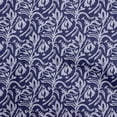 thumbnail image 1 of oneOone Georgette Viscose Navy Blue Fabric Block Craft Projects Decor Fabric Printed By The Yard 42 Inch Wide-CY, 1 of 5